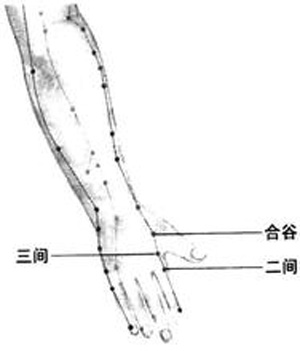 三間穴→治牙痛、腹脹